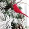 Red Cardinal Ornaments 6ct 3in Artificial Birds Christmas Wreaths